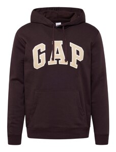 GAP Sweater majica čokolada / svijetložuta / bijela