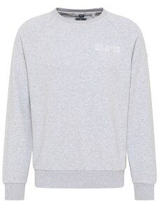 DreiMaster Maritim Sweater majica 'Bridgeport' svijetlosiva / bijela