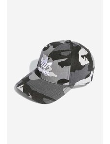 Pamučna kapa sa šiltom adidas Originals Camo Baseball Cap boja: siva, s uzorkom, IB9195-grey