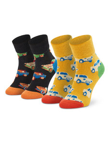 Set od 2 para dječjih visokih čarapa Happy Socks