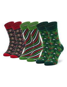 Set od 3 para unisex visokih čarapa Rainbow Socks