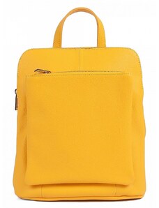 Luksuzna Talijanska torba od prave kože VERA ITALY "Tanga", boja žuta, 29x26cm