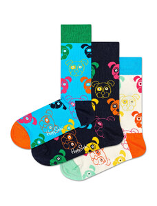 Set od 3 para unisex visokih čarapa Happy Socks