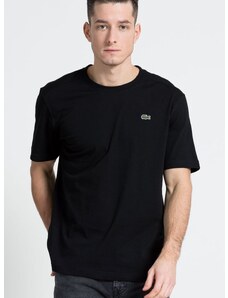 Majica kratkih rukava Lacoste za muškarce, boja: crna, bez uzorka