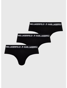 Slip gaćice Karl Lagerfeld za muškarce, boja: crna