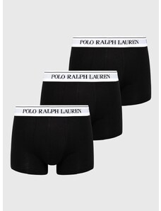 Bokserice Polo Ralph Lauren (3-pack) za muškarce, boja: crna