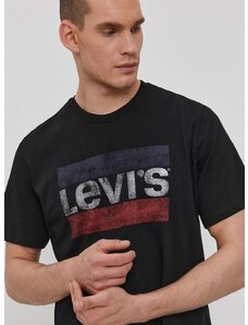 Majica kratkih rukava Levi's za muškarce, boja: crna, 39636.0050-Blacks
