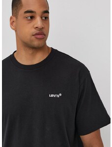 Majica kratkih rukava Levi's za muškarce, boja: crna, A0637.0001-Blacks
