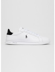 Kožne cipele Polo Ralph Lauren boja: bijela