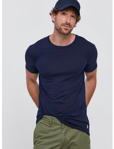 Majica kratkih rukava Polo Ralph Lauren (3-pack) za muškarce, boja: tamno plava