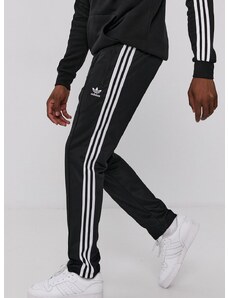 Hlače adidas Originals za muškarce, boja: crna, H09115-BLACK