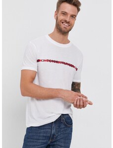 Majica kratkih rukava Tommy Hilfiger za muškarce, boja: bijela
