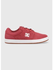 Cipele od brušene kože DC boja: crvena