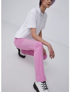 Hlače adidas Originals za žene, boja: ružičasta