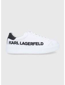Kožne cipele Karl Lagerfeld MAXI KUP boja: bijela