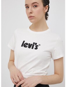 Pamučna majica Levi's boja: bijela, 17369.1755-Neutrals