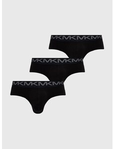 Slip gaćice MICHAEL Michael Kors (3-pack) za muškarce, boja: crna