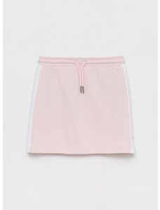 Dječja suknja Calvin Klein Jeans boja ružičasta,