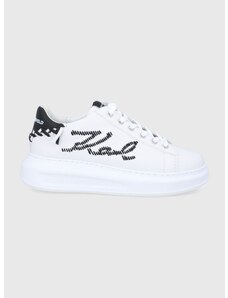 Kožne cipele Karl Lagerfeld Kapri boja: bijela