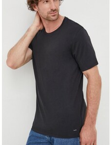 Pamučna majica MICHAEL Michael Kors boja: crna, jednobojni model
