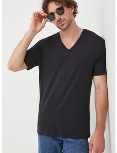 Pamučna majica Michael Kors boja: crna, jednobojni model
