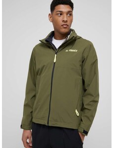Outdoor jakna adidas TERREX boja: zelena