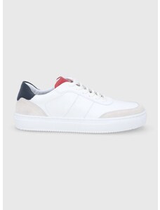 Kožne cipele Tommy Hilfiger boja: bijela