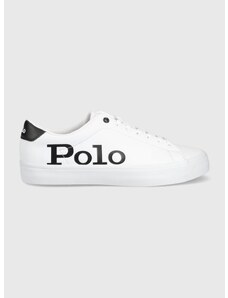 Kožne cipele Polo Ralph Lauren Longwood boja: bijela