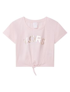 Dječja pamučna majica kratkih rukava Michael Kors boja: ružičasta