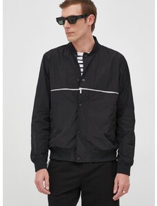 Bomber jakna Karl Lagerfeld boja: crna, za prijelazno razdoblje, 521504.505002