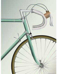 Vissevasse Plakat Racing Bicycle 50x70 cm