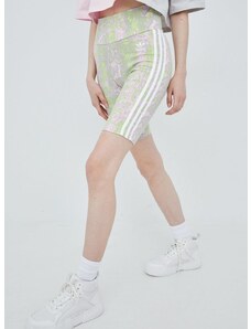Kratke hlače adidas Originals za žene, s uzorkom, visoki struk, HT5967-CLPINK