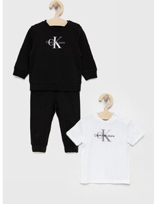 Dječji komplet Calvin Klein Jeans boja: crna