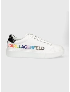 Kožne tenisice Karl Lagerfeld Maxi Kup boja: bijela