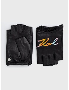 Rukavice bez prstiju Karl Lagerfeld za žene, boja: crna
