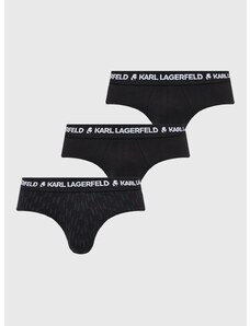 Slip gaćice Karl Lagerfeld za muškarce, boja: crna