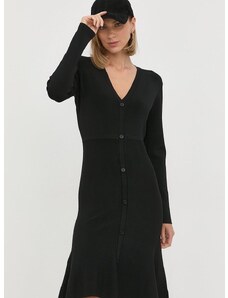 Haljina Karl Lagerfeld boja: crna, mini, ravna