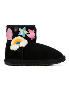 Dječje cipele za snijeg od brušene kože Emu Australia Wallaby Mini Play boja: crna