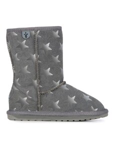 Dječje cipele za snijeg od brušene kože Emu Australia Starry Night boja: siva