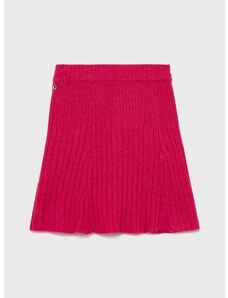 Dječja suknja Guess boja: ružičasta, mini, širi se prema dolje