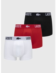Bokserice Lacoste 3-pack za muškarce, boja: crvena