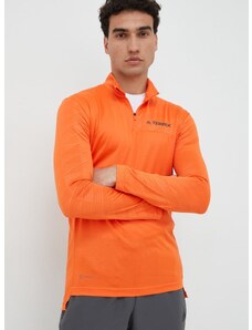 Sportska dukserica adidas TERREX Multi za muškarce, boja: narančasta, glatka