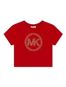 Dječja majica kratkih rukava Michael Kors boja: crvena