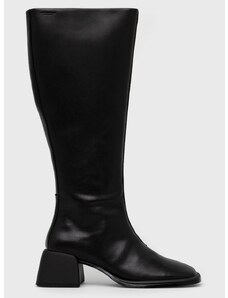 Kožne čizme Vagabond Shoemakers Ansie za žene, boja: crna, s debelom potpeticom