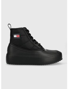 Čizme za snijeg Tommy Jeans Tommy Jeans Fashion Boot, boja: crna