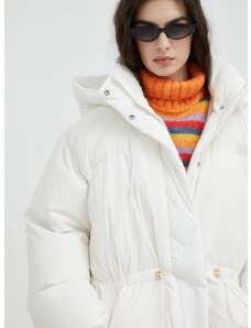 Pernata jakna Levi's za žene, boja: bijela, za zimu