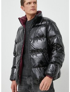 Dvostrana pernata jakna Calvin Klein za muškarce, boja: crna, za zimu