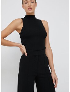 Prsluk Calvin Klein za žene, boja: crna, s poludolčevitom