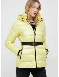 Jakna Calvin Klein za žene, boja: žuta, za zimu
