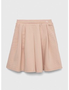 Dječja suknja Calvin Klein Jeans boja: ružičasta, mini, širi se prema dolje